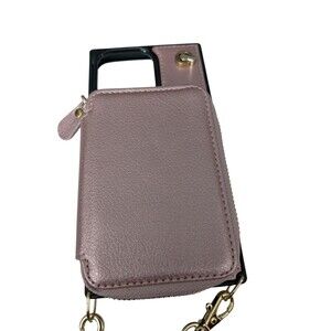 Mahalo Iphone 14 Pro Max Wallet Case With Strap Rose Gold